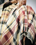 Load image into Gallery viewer, Plaid Wrap Cape
