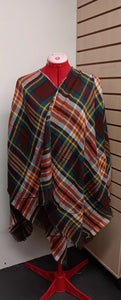 Plaid Wrap Cape