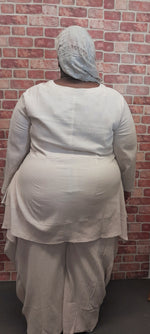 Load image into Gallery viewer, The Tahira Tunic &amp; Pants Matching Set (Beige)

